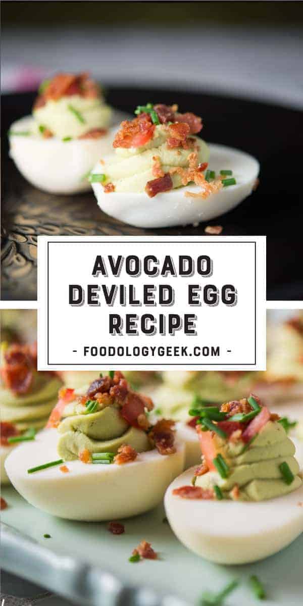 Avocado Deviled Eggs - Foodology Geek