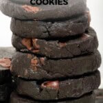 rich dark chocolate shortbread cookies, pinterest