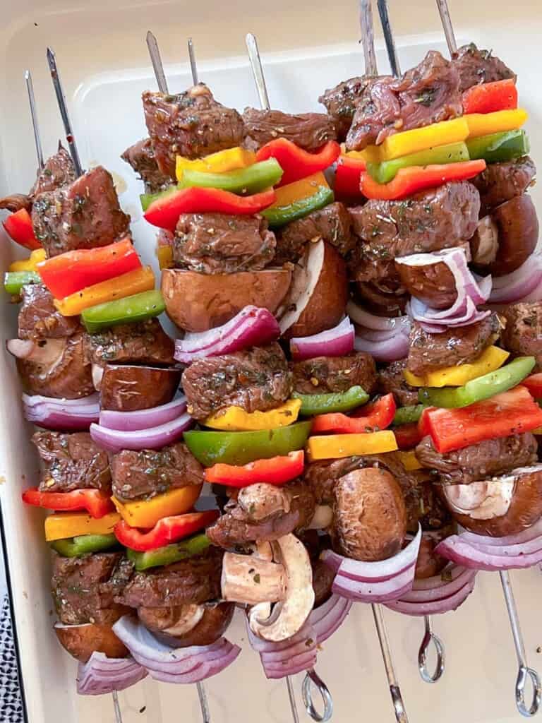 The BEST Shish Kabobs (with Beef) - Foodology Geek