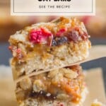 The Ultimate Apricot Cranberry Oat Bars Pinterest Pin