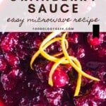 cranberry sauce microwave recipe pinterest